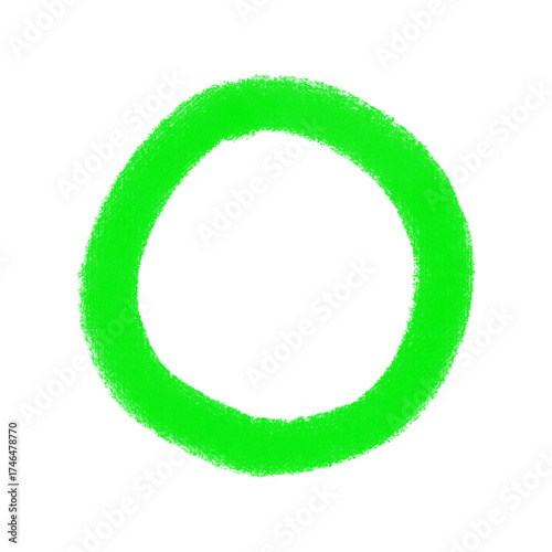 abstract green circle shape
