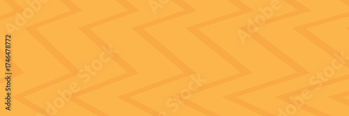 Abstract orange banner flat geometric style. Orange wavy halloween or summer kids horizontal banner, poster, layout and backdrop design template.