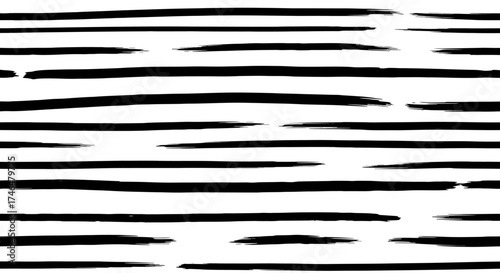 Abstract Black Horizontal Lines Simple Design for Backgrounds, Textures, and Digital Art Projects