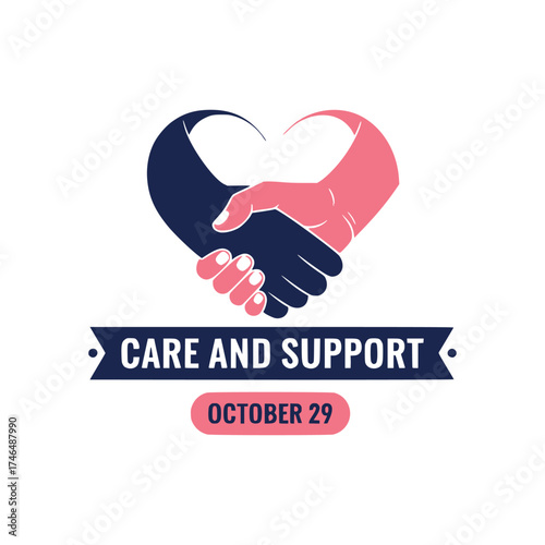 Heart logo vector design showing love and care symbol illustration