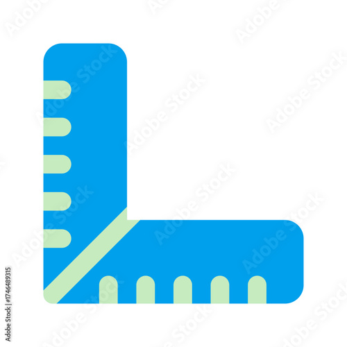 ruler duo tone icon