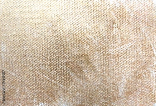 Obraz na płótnie golden texture on canvas fabric closeup for background