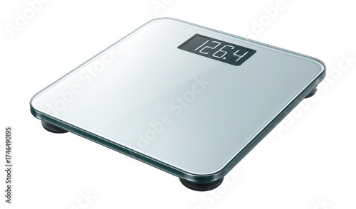 A tempered glass digital scale for monitoring weight in your home bathroom.