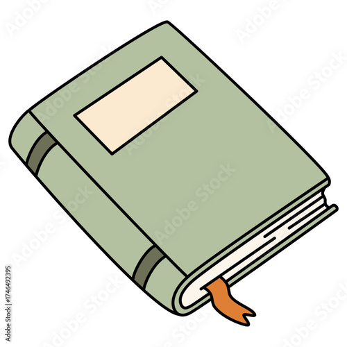 Green Book isolated