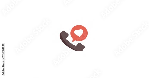 Animated hotline icon for communication Ideal for support designs helpline themes service branding hotline promotions and customer graphics.