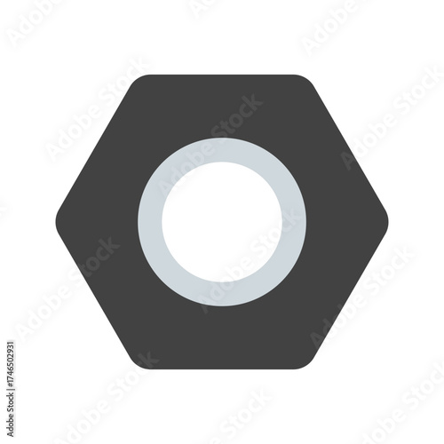 nut flat icon