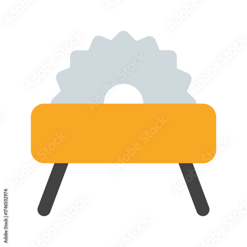 table saw flat icon