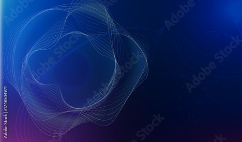 Futuristic AI Neural Network Concept Background