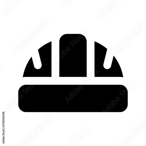 helmet glyph icon