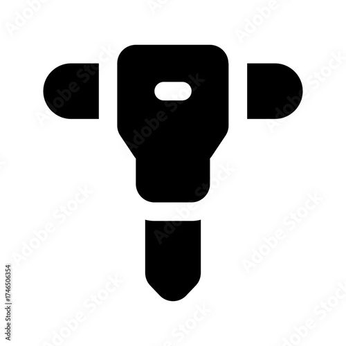 jackhammer glyph icon
