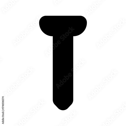 nail glyph icon