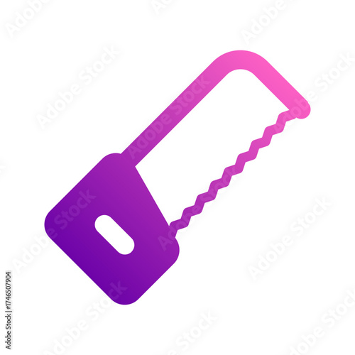hacksaw gradient icon