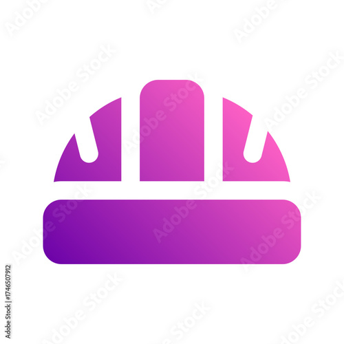 helmet gradient icon