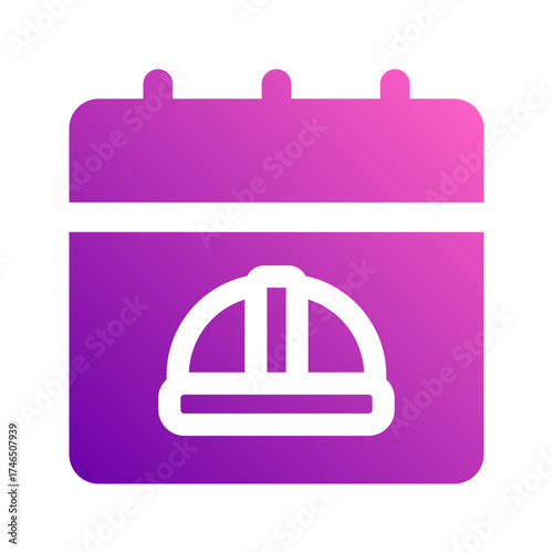 labor day gradient icon