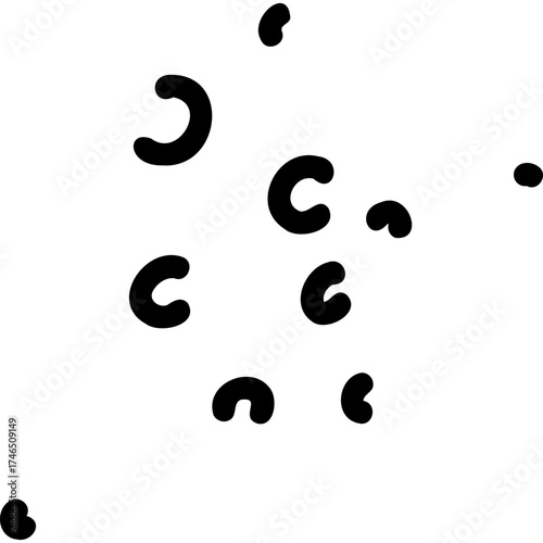 Abstract Black Shapes Set A...