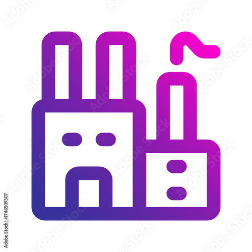 factory gradient icon