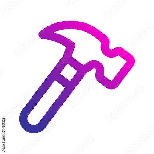 hammer gradient icon