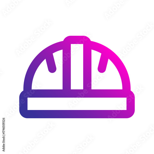 helmet gradient icon