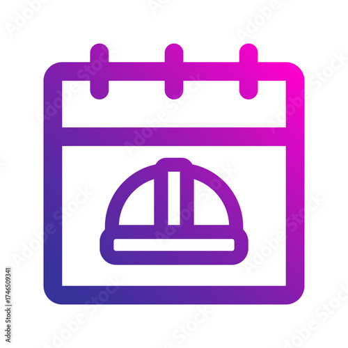 labor day gradient icon