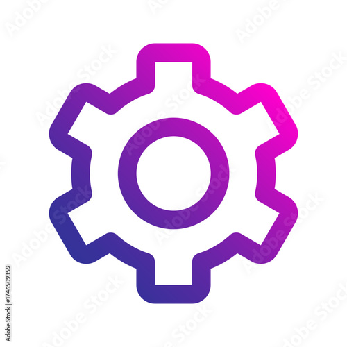gear gradient icon
