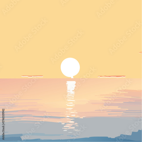 sunset on the beach