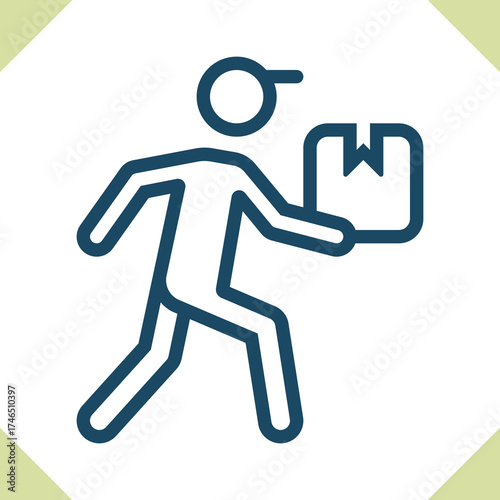 Delivery Man Icon