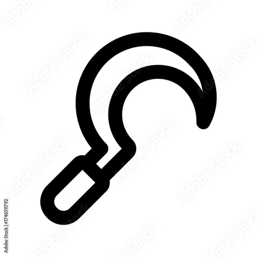 Sickle line icon