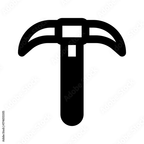 pickaxe line icon