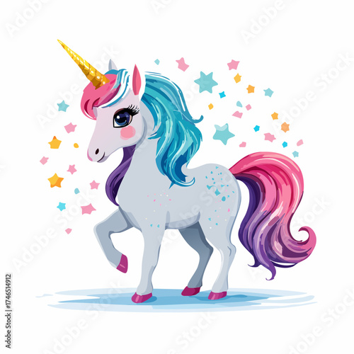 Glitzerndes Einhorn