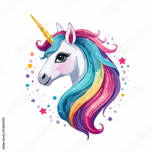 Glitzerndes Einhorn