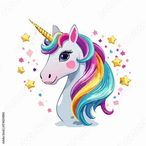 Glitzerndes Einhorn