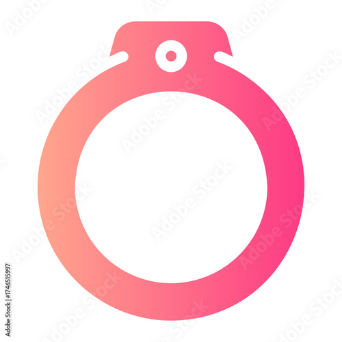 handcuffs gradient icon