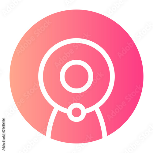 video surveillance gradient icon