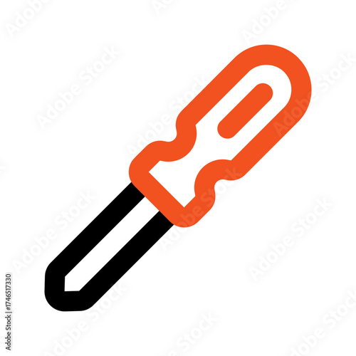 screwdriver outline color icon