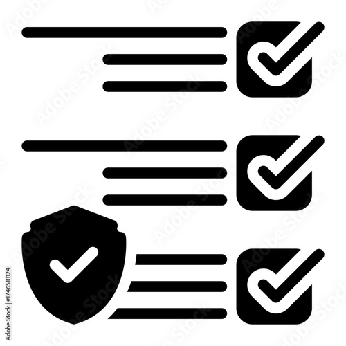 life insurance glyph icon