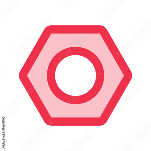 nut outline fill icon