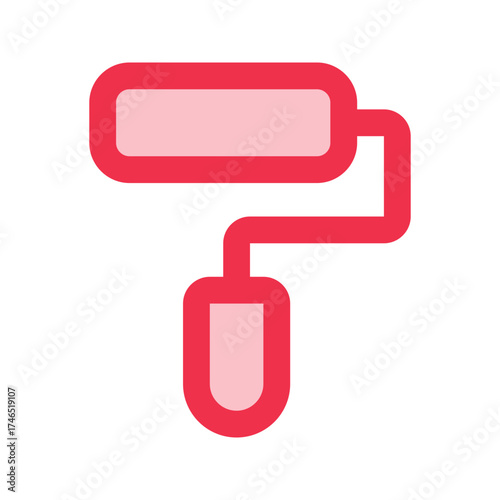 paint roller outline fill icon