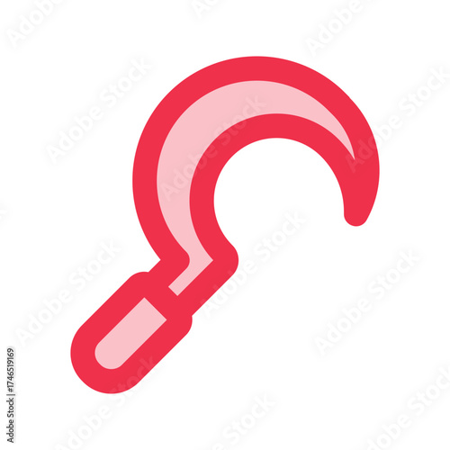 Sickle outline fill icon