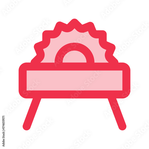 table saw outline fill icon