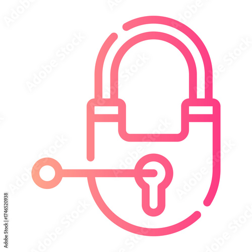 padlock gradient icon