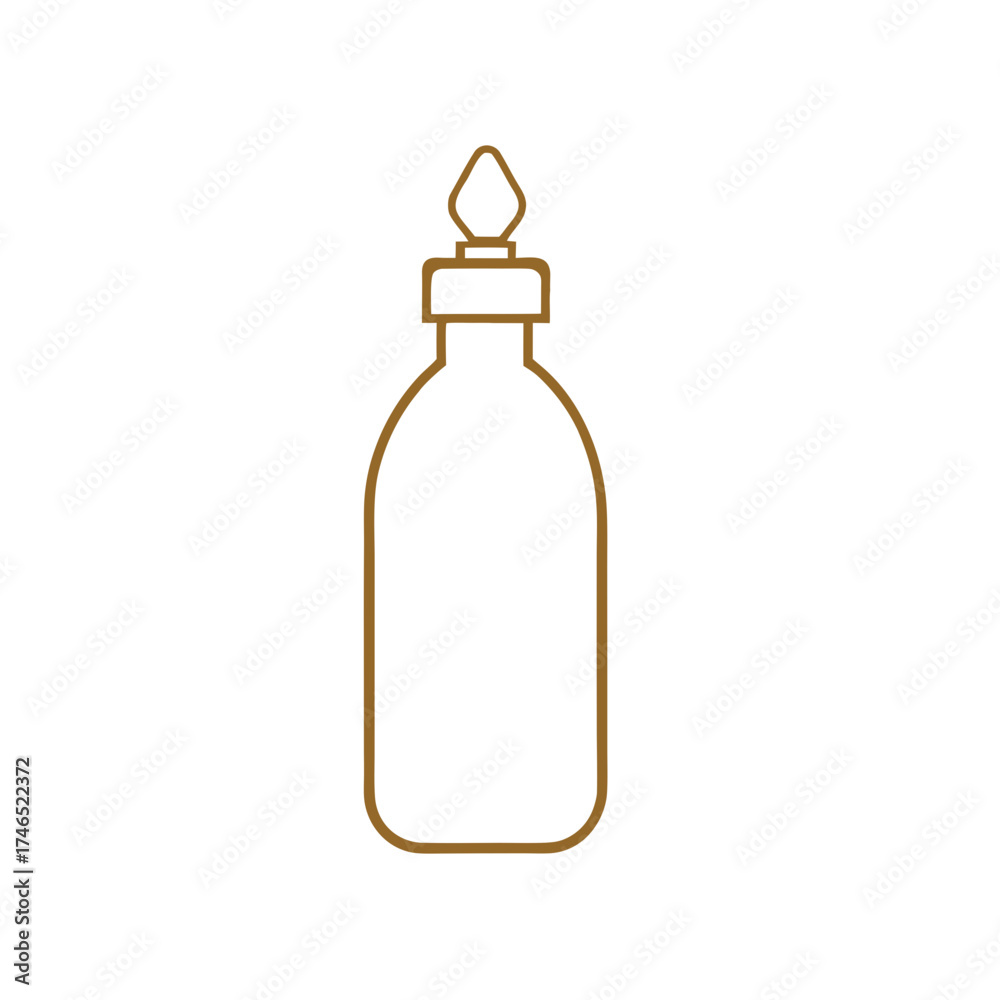 Obraz premium Luxurious flat vector design of a transparent squeeze bottle illustration scalable eps icon