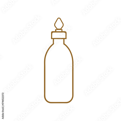 Luxurious flat vector design of a transparent squeeze bottle illustration scalable eps icon