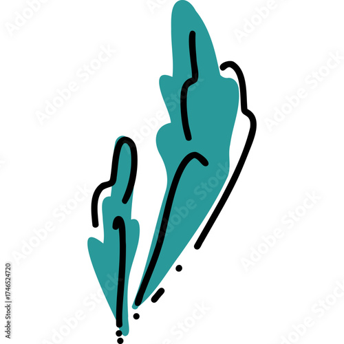 Stylized Leaf Design Perfec...