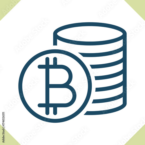 Currency - Bitcoin Icon