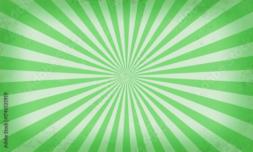 Retro striped background with grunge texture. Vintage backdrop for circus or festival. Vector illustration.