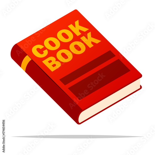 Cook book vector isolated illustration