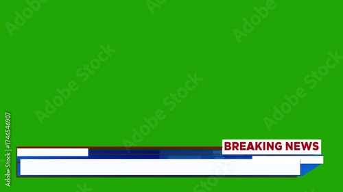 Lower Third Breaking News Alpha channel
