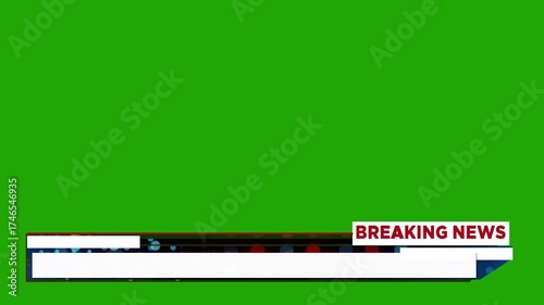 Lower Third Breaking News Alpha channel