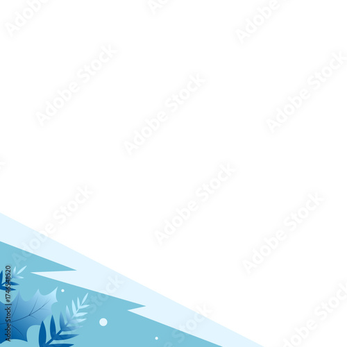 Winter Snow and Tree Corner