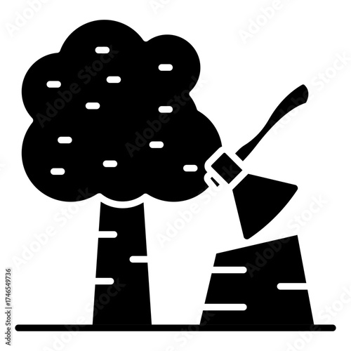 Perfect design icon of wood cutting